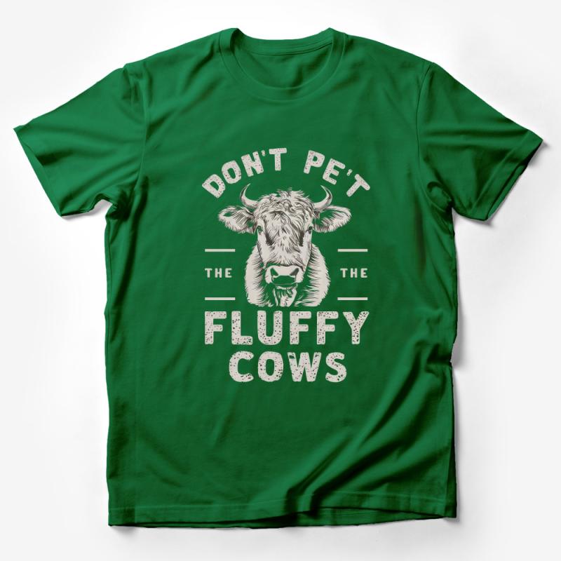 Don't Pet The Fluffy Cows T-Shirt, Funny Farm Animal Tee, Cow Lover Gift, Unisex Casual Shirt, Trendy Graphic Tee, Summer Fashion Top Male T-Shirt