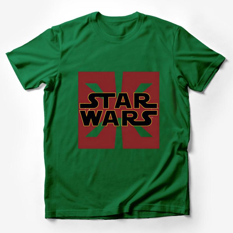 Unisex Star Wars Logo T-Shirt, Classic Movie Fan Tee, Casual Geek Nerd Shirt, Comfortable Cotton Top, Gift for Sci-Fi Lovers Male T-Shirt