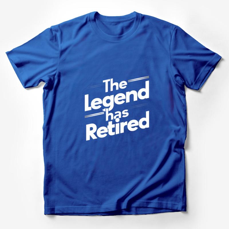 Retirement Shirt, The Legend Has Retired Tee, Funny Retirement Gift, Black and White Graphic T-Shirt, Retired Party Shirt, Unisex Tee Male T-Shirt