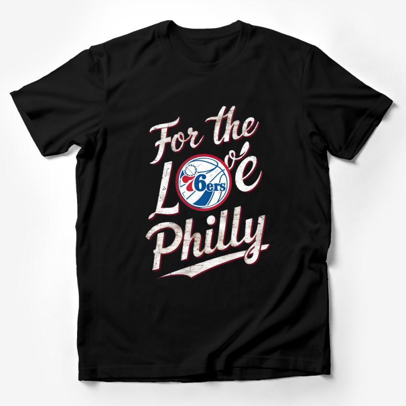 Vintage Style Philadelphia Sixers Fan T-Shirt, Love Philly Basketball Graphic Tee, Unisex T-Shirt Male T-Shirt