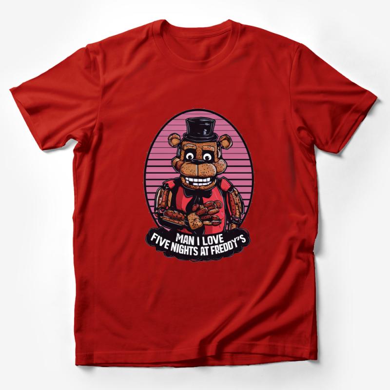 Vintage Style Freddy's Game Tee, Retro Gamer Shirt, Unisex T-Shirt, Fan Art Apparel, Unique Gaming Gifts Male T-Shirt