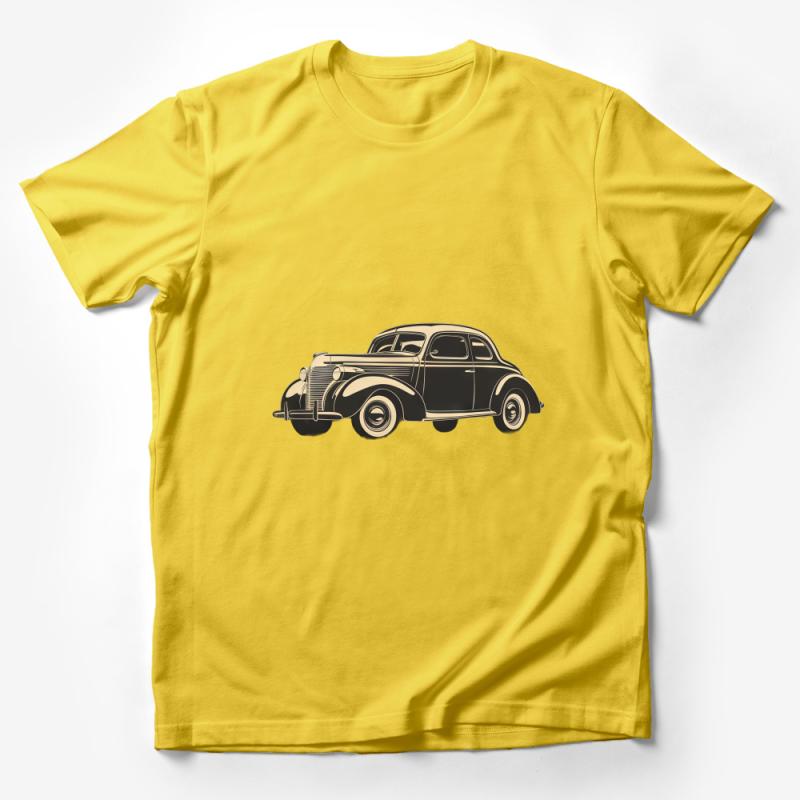 Vintage Car T-Shirt, Classic Automobile Tee, Retro Car Enthusiast Gift, Collector's Casual Wear, Unisex Cotton Shirt, Unique Auto Design Male T-Shirt