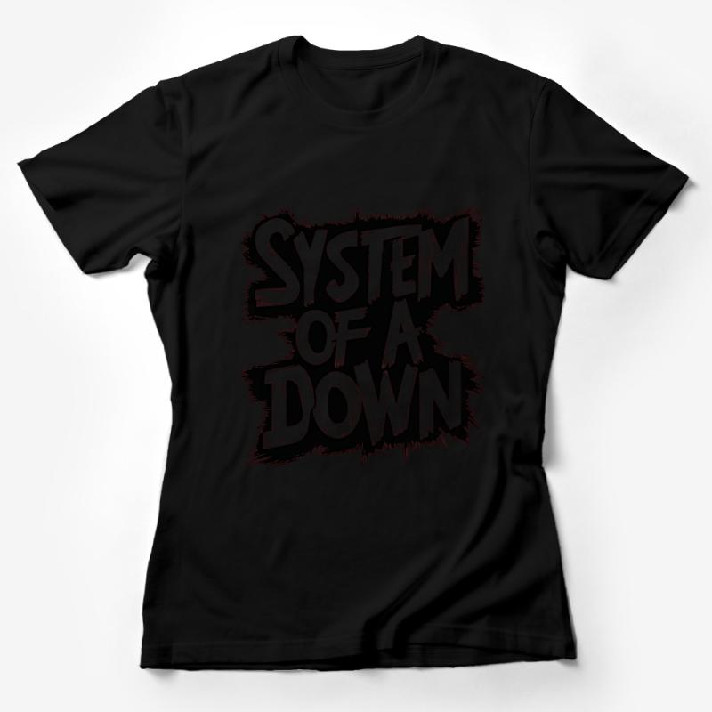 System of a Down Band T-Shirt, Unisex Rock Music Tee, Graphic Grunge Shirt, Alternative Metal Apparel, Fan Concert Outfit, Cool Musician Gift Female T-Shirt