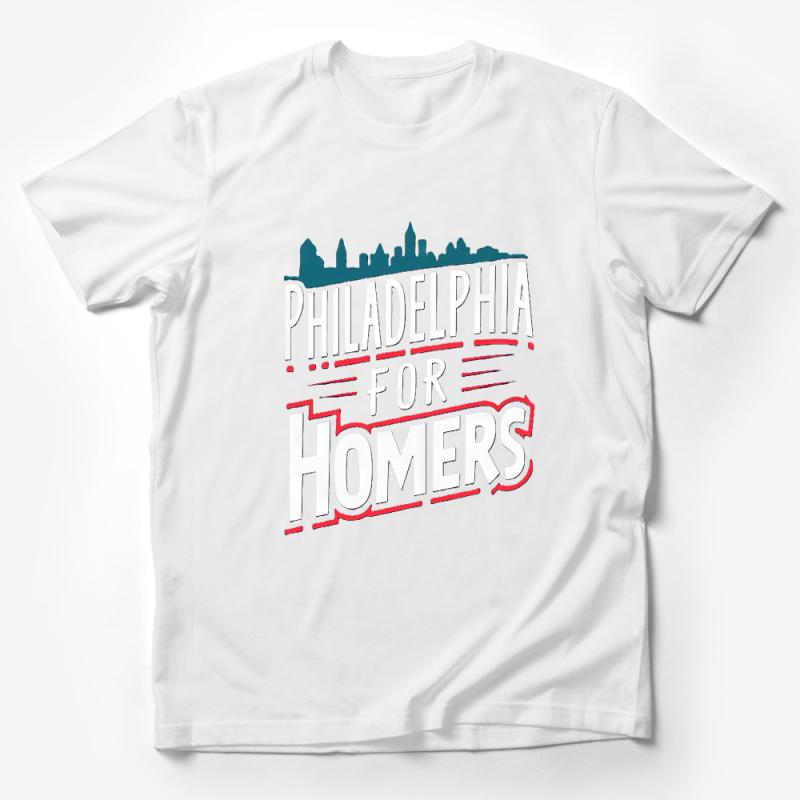 Unisex Philadelphia For Homers T-Shirt, City Skyline Graphic Tee, Casual Streetwear, Urban Fashion Top, Gift Idea Male T-Shirt