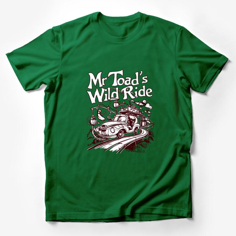 Vintage Mr Toad's Wild Ride T-Shirt, Retro Theme Park Graphic Tee, Unisex Adult Casual Wear, Fun Nostalgic Design Top Male T-Shirt