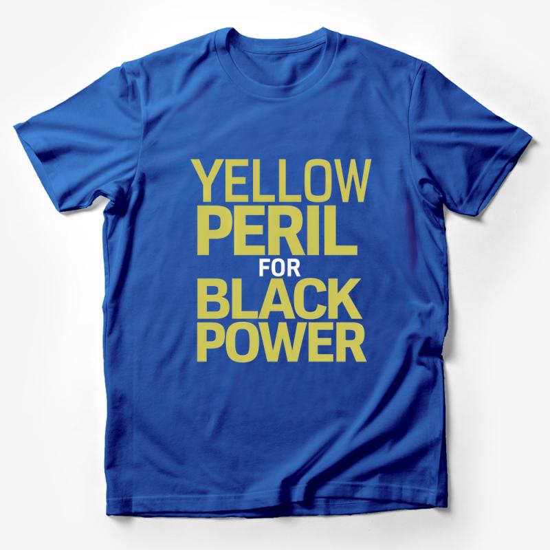 Yellow Peril for Black Power T-Shirt, Activism Graphic Tee, Social Justice Message, Unisex Cotton Shirt Male T-Shirt