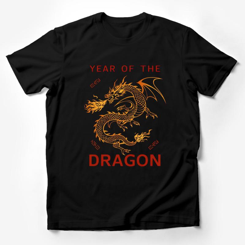 Year of The Dragon T-Shirt, Asian Mythology, Zodiac Dragon, Unisex Tee, Graphic Dragon Shirt, Chinese New Year Gift Male T-Shirt