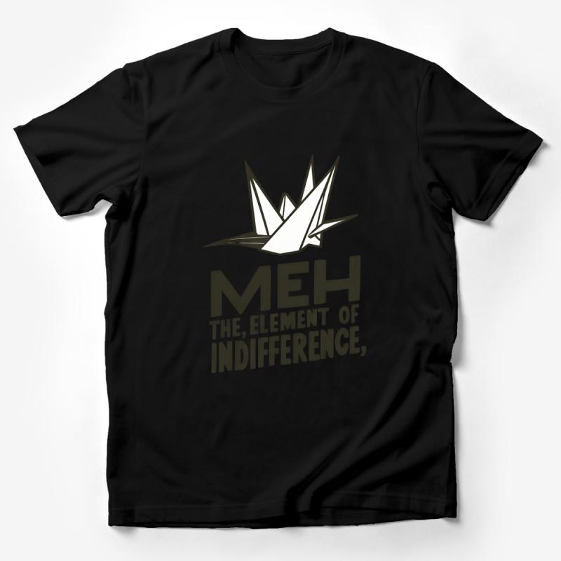 Funny Meh The Element of Indifference T-Shirt, Geek Chemistry Humor Tee, Casual Unisex Cotton Shirt, Gift for Science Lovers Male T-Shirt