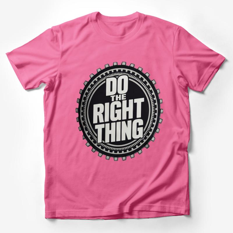 Inspirational Quote T-Shirt - Do The Right Thing Motivational Slogan Top, Unisex Graphic Tee, Positive Message Apparel Gift Idea Male T-Shirt