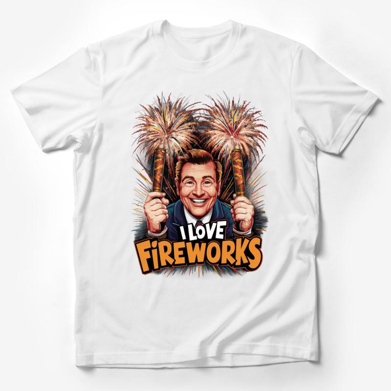 Vintage Fireworks Lover T-Shirt, Retro Style Fourth of July Tee, Patriotic Celebration Shirt, Unique Graphic Unisex Top Male T-Shirt