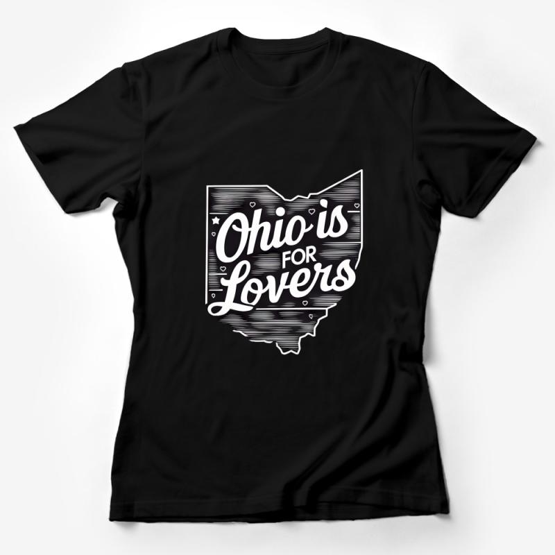 Ohio Is For Lovers T-Shirt, Vintage Style Ohio State Shirt, Unisex Graphic Tee, American State Pride Casual Wear, Gift Idea Female T-Shirt