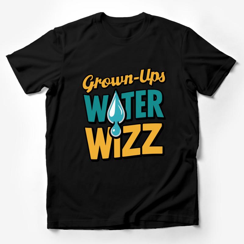 Funny Adult Water Wizz Graphic Tee, Colorful Summer Camp T-Shirt, Unisex Casual Top, Retro Style Shirt for Grown-Ups Male T-Shirt