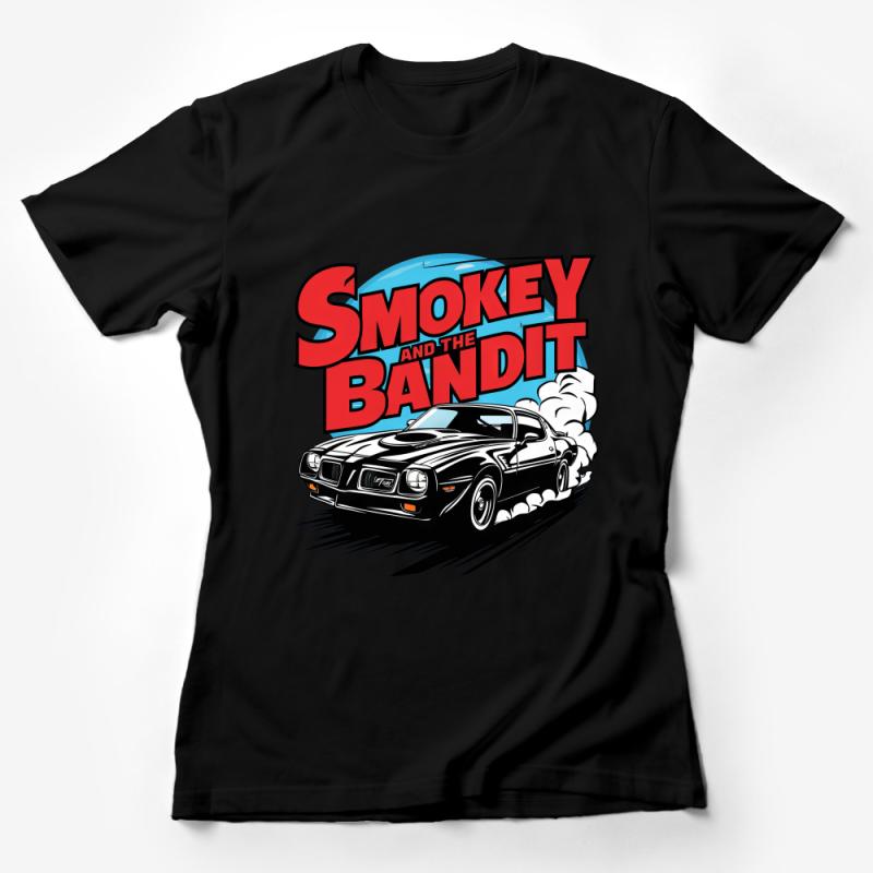 Vintage Car Graphic Tee, Smokey and The Bandit Inspired, Classic Muscle Car, Retro Style Shirt Female T-Shirt