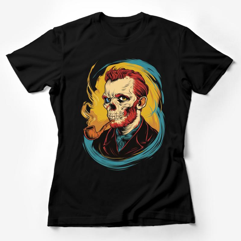 Vintage Zombie Gentleman T-Shirt, Hipster Undead Graphic Tee, Urban Horror Fashion, Unique Illustration Unisex Top Female T-Shirt