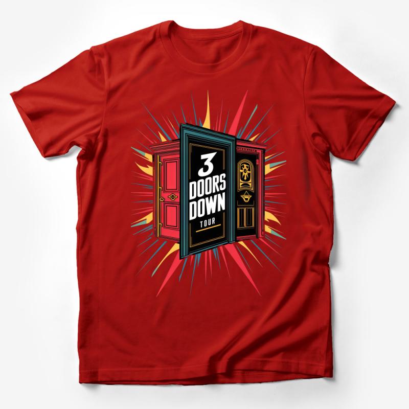 Vintage Style Concert Tee, 3 Doors Down Tour Graphic T-Shirt, Retro Band Shirt, Music Fan Apparel, Unisex Tee Male T-Shirt