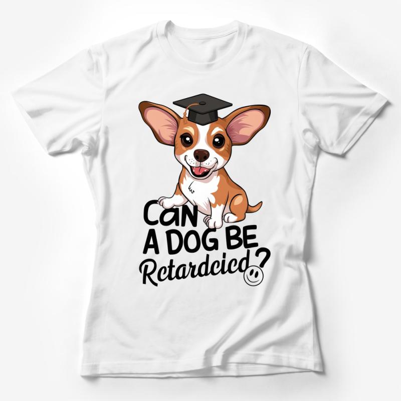 Cute Graduation Corgi Dog T-Shirt, Funny Canine Lover Gift, Pet Humor Tee, Unisex Grad Cap Graphic Top Female T-Shirt