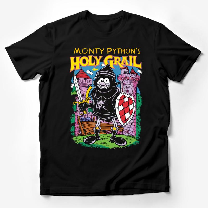 Monty Python Holy Grail Inspired Graphic Tee, Funny Movie T-Shirt, Unisex Castle Knight Shirt Male T-Shirt