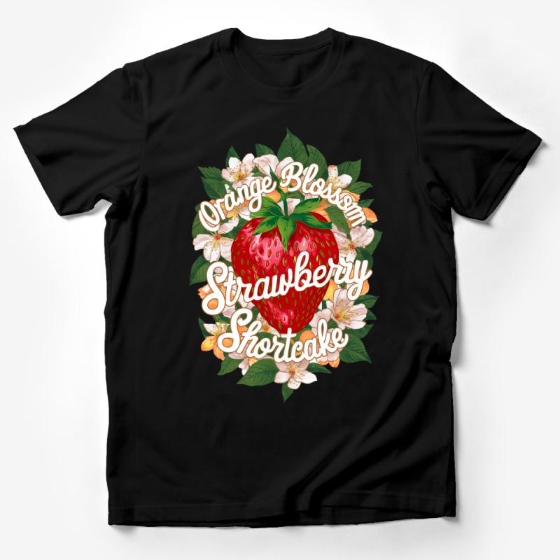 Strawberry Shortcake T-Shirt, Orange Blossom Graphic Tee, Vintage Fruit Design, Summer Casual Wear, Unisex Shirt Male T-Shirt