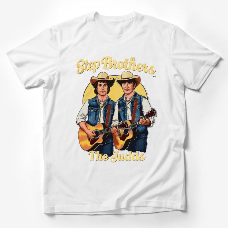 Vintage Step Brothers-Inspired T-Shirt with The Judds, Retro Movie Graphic Tee Male T-Shirt