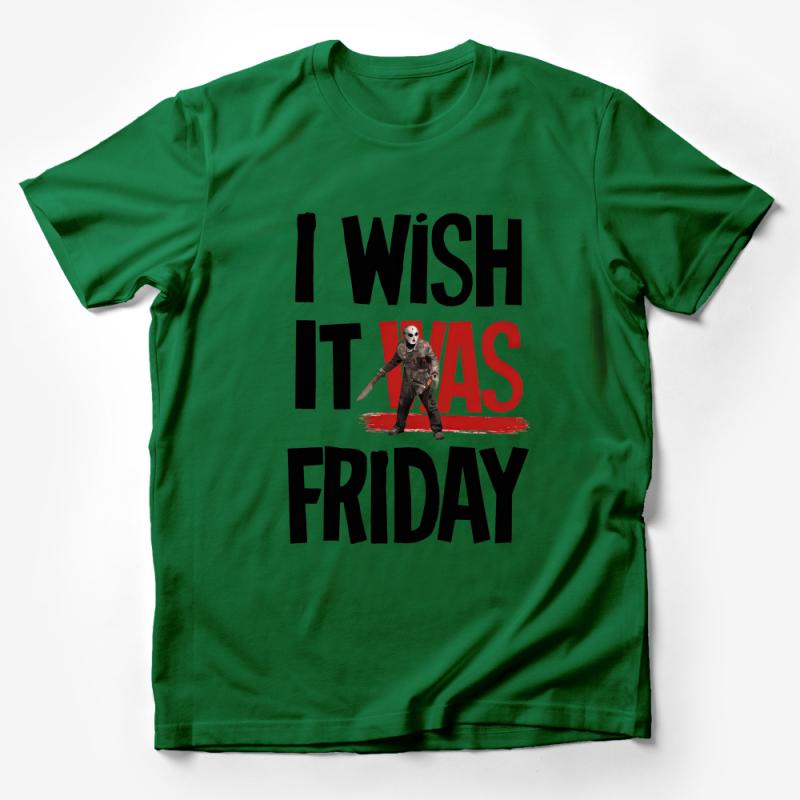 I Wish It Was Friday Horror Movie Parody T-Shirt, Unisex, Casual, Funny Graphic Tee Male T-Shirt