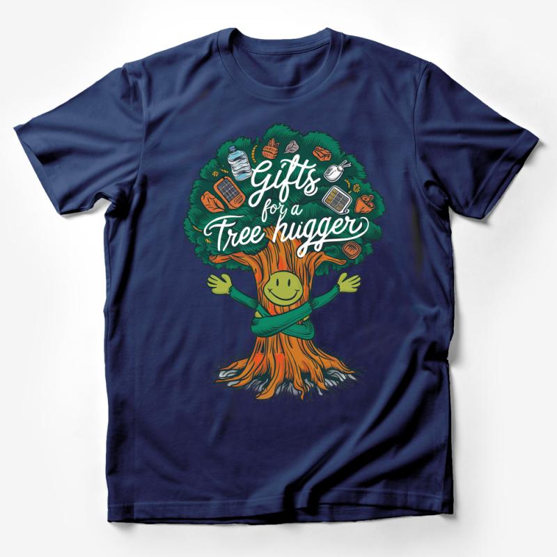 Eco-Friendly Tree Hugger T-Shirt, Environment Lover Gift, Earth Day Apparel, Unisex Graphic Tee Male T-Shirt