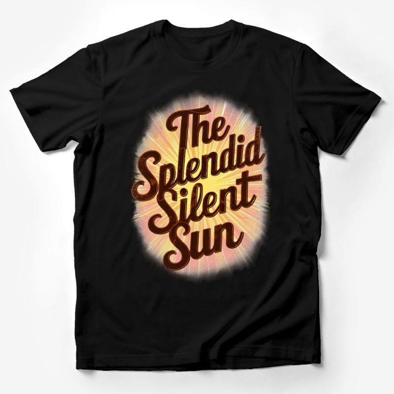 Unisex Inspirational T-Shirt with The Splendid Silent Sun Graphic, Soft Cotton Tee, Gift for Poetry Lovers Male T-Shirt