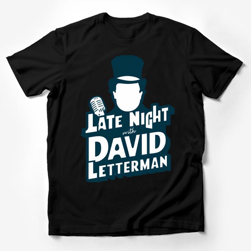 Vintage Late Night Show T-Shirt, Classic TV Host, Retro Graphic Tee, Unisex Cotton Shirt, Gift for TV Fans, Casual Wear, Comfortable Fit Male T-Shirt