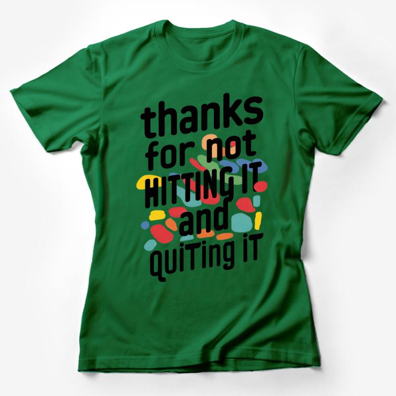 Colorful Thank You T-Shirt, Positive Message Tee, Fun Appreciation Fashion Top Female T-Shirt