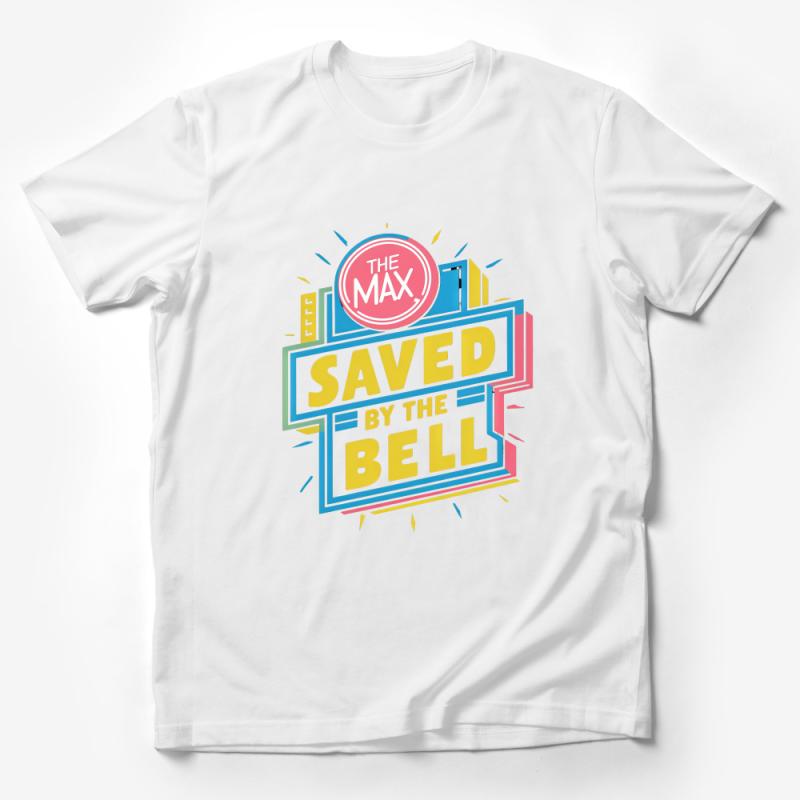 Saved by the Bell Inspired Retro T-Shirt, Unisex 90s Nostalgia Tee, Colorful Classic TV Show Design Male T-Shirt