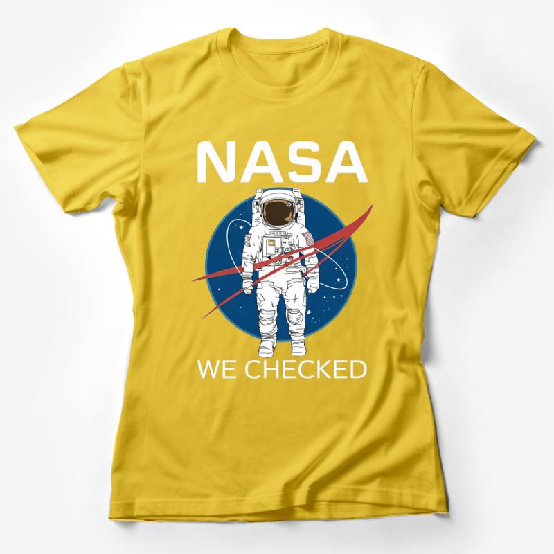 Astronaut Graphic T-Shirt, NASA Space Explorer Tee, Unisex Adult Clothing, Casual Cotton Shirt, Science Geek Gift Idea Female T-Shirt