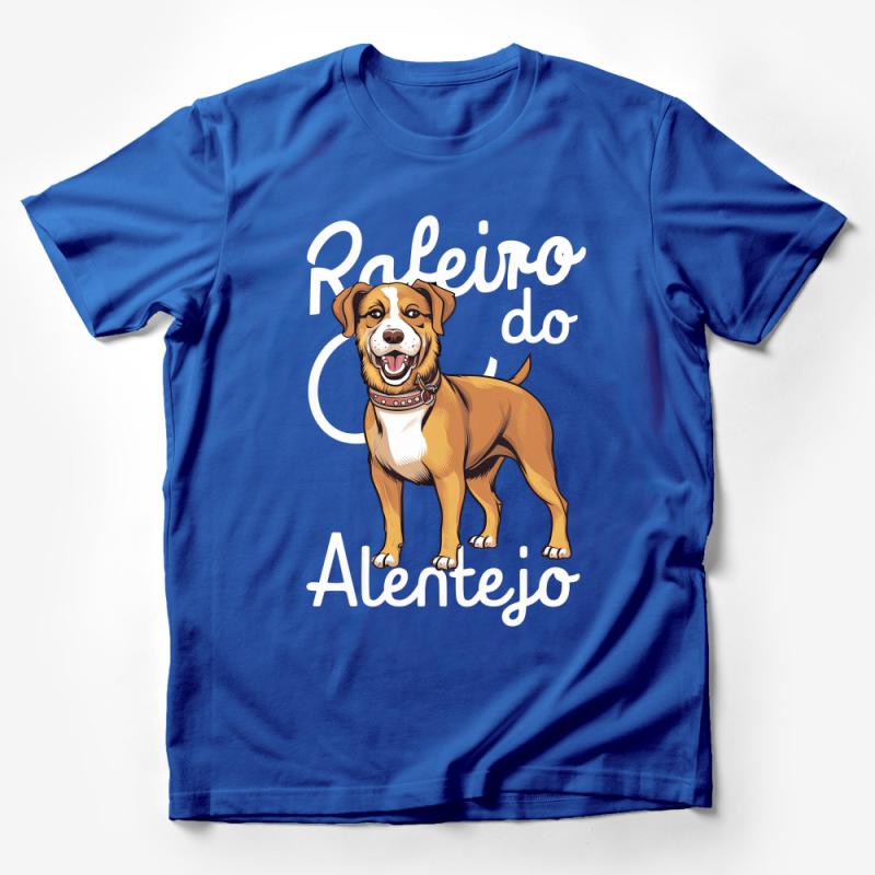 Adorable Rafeiro do Alentejo Dog T-Shirt, Perfect Gift for Dog Lovers, Pet Illustration Tee Male T-Shirt