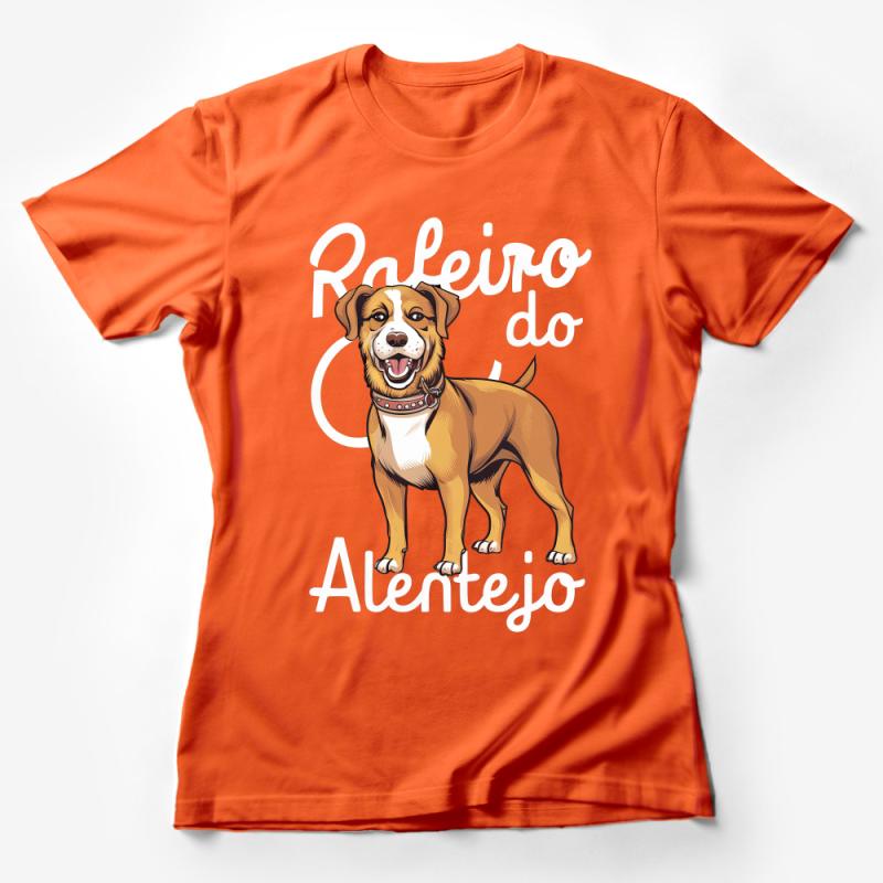 Adorable Rafeiro do Alentejo Dog T-Shirt, Perfect Gift for Dog Lovers, Pet Illustration Tee Female T-Shirt