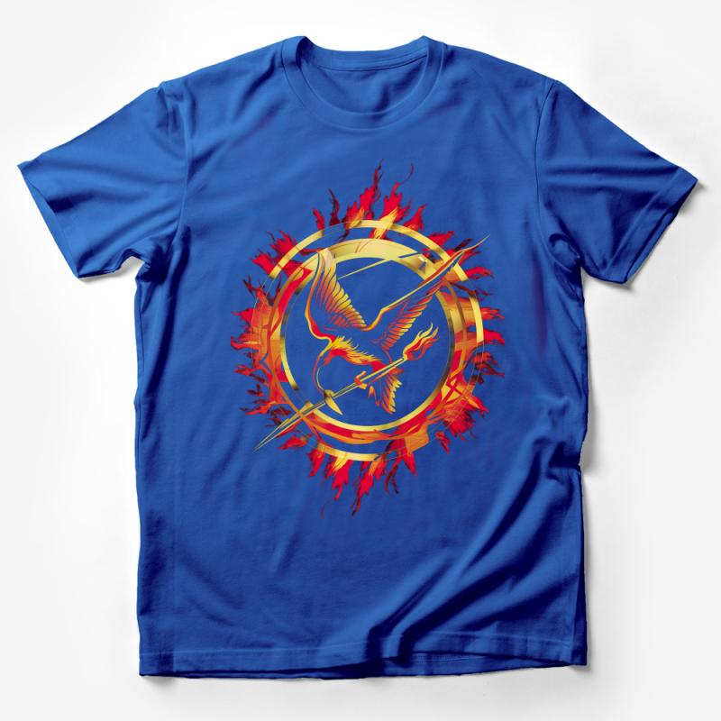 Phoenix Firebird Mythical Creature T-Shirt, Fantasy Bird, Unique Graphic Tee for Men and Women, Unisex Tee, Cool Flame Design Top Male T-Shirt