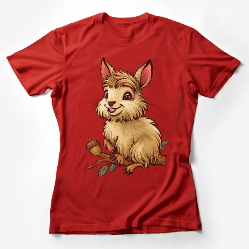 Cute Cartoon Quokka T-Shirt, Unisex Quokka Lover Tee, Australian Wildlife Animal Shirt, Casual Comfort Tee for Animal Enthusiasts Female T-Shirt