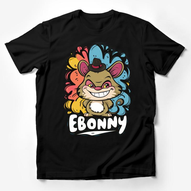 Colorful Cartoon Lion T-Shirt, Kids Fun Animal Tee, Unique Ebonny Character Shirt, Vibrant Graphic Top for Children Male T-Shirt