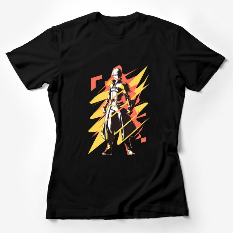 Vibrant Anime Character T-Shirt, Bold Graphic Tee, Unisex Manga Inspired Shirt, Casual Cool Streetwear, Graphic Novel Apparel Female T-Shirt