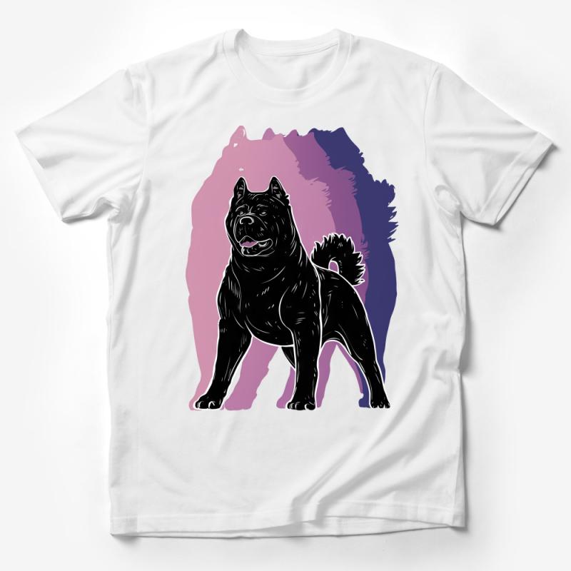 Akita Dog T-Shirt, Stylish Dog Lover Graphic Tee, Unisex Casual Canine Shirt, Animal Art Apparel, Gift for Pet Owners, Cool Dog Mom and Dad Male T-Shirt