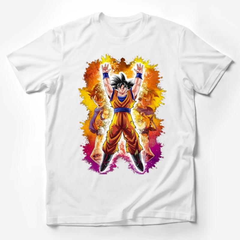 Anime Inspired Superhero T-Shirt, Colorful Graphic Tee, Casual Unisex Manga Shirt, Fan Apparel Gift Idea Male T-Shirt