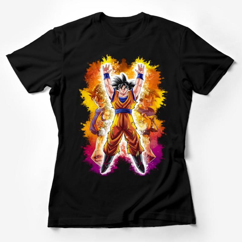 Anime Inspired Superhero T-Shirt, Colorful Graphic Tee, Casual Unisex Manga Shirt, Fan Apparel Gift Idea Female T-Shirt