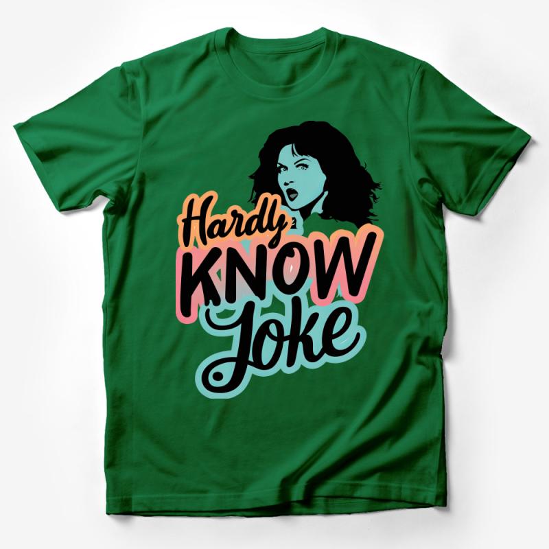 Retro Style Hardly Know Joke T-Shirt, Vintage Comic Design Tee, Pop Art Fashion, Casual Unisex Shirt, Gift for Him and Her Male T-Shirt