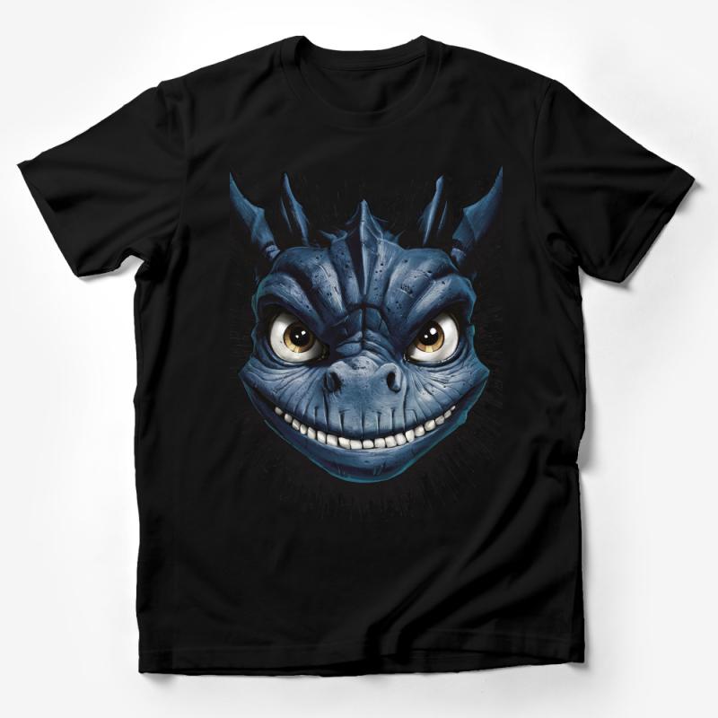 Unique Blue Dragon Graphic Tee, Cool Mythical Creature Shirt, Fantasy Art T-Shirt, Unisex Dragon Lover Gift Male T-Shirt