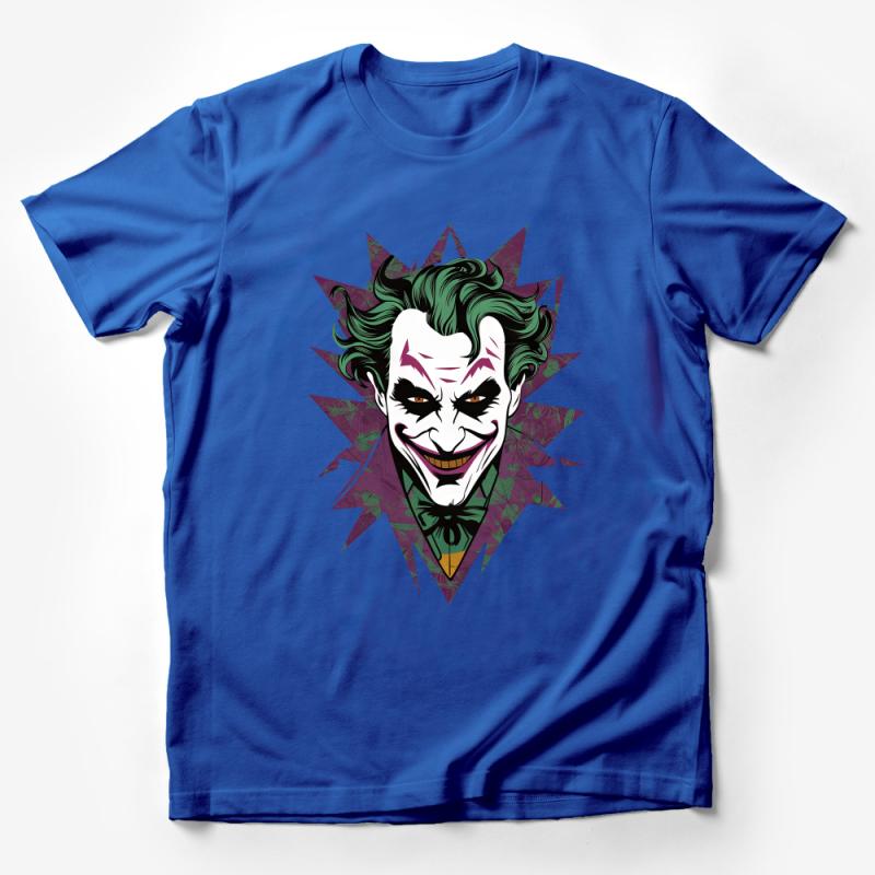 Unique Joker Graphic Tee, Vibrant Comic Art T-Shirt, Unisex Superhero Shirt Male T-Shirt