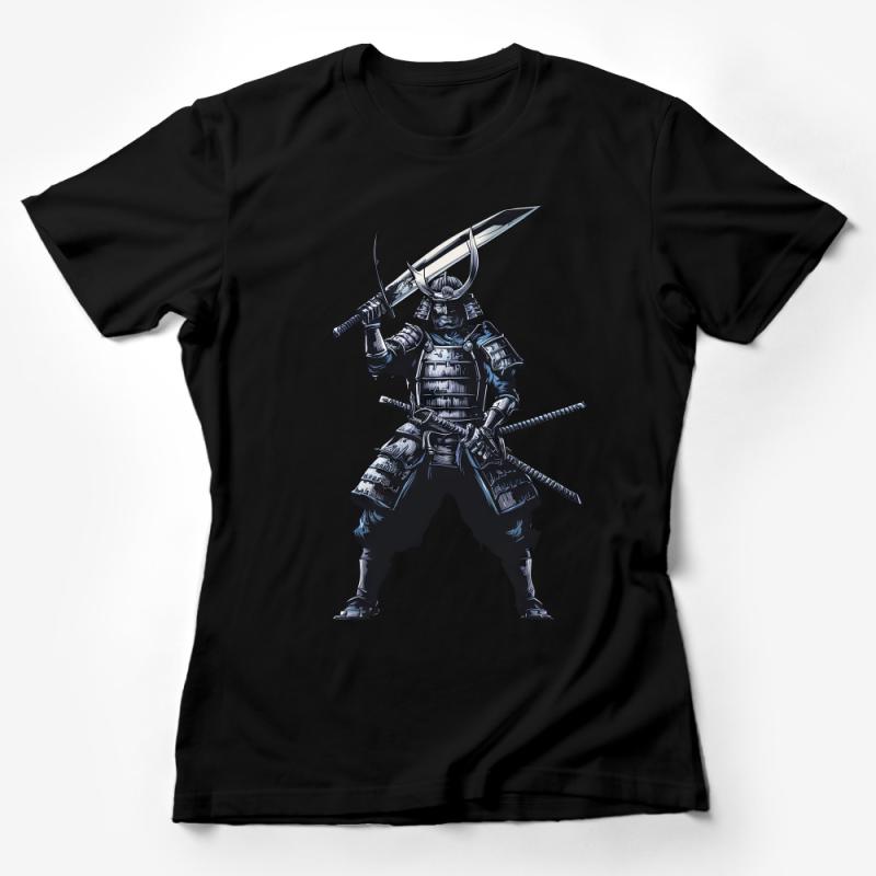 Samurai Warrior T-Shirt, Japanese Bushido Code Tee, Traditional Armor Graphic Shirt, Unisex Cotton Top, Unique Martial Art Gift Female T-Shirt